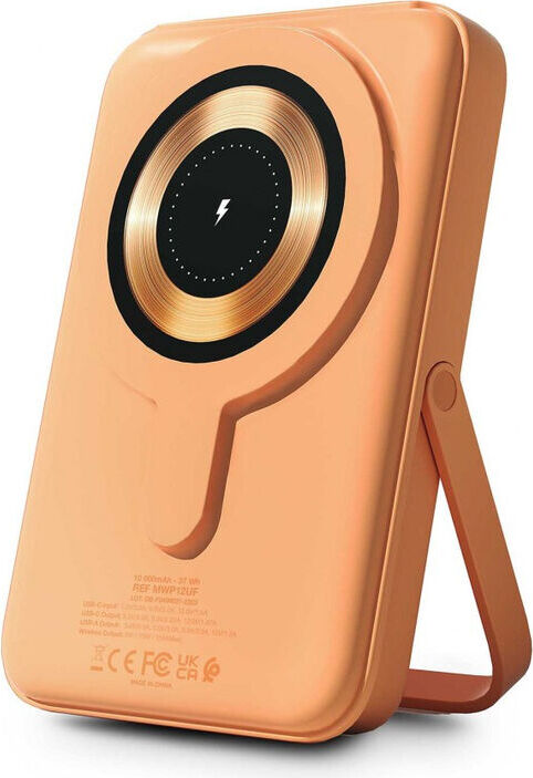 Urban Factory Powerbank MWP12UF 10000 mAh, kabelloses Laden, MagSafe-kompatibel, schwarz