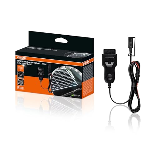 OSRAM OSPOBD, Kfz-Ladegerät für Solarbetriebene Batteriewartung, kompatibel mit OBDII-Port