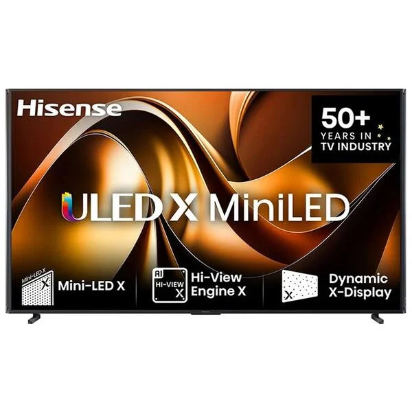 Hisense 110UXNQ R Mini LED Smart TV, 2,79 m (110"), 4K, WLAN, Schwarz, Grau, Dolby Atmos