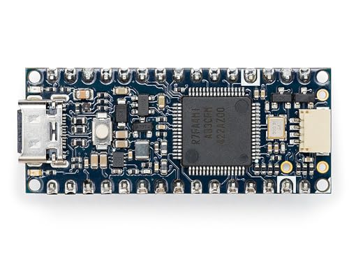 Arduino Nano R4 Mikrocontroller-Board mit Header, kompakt, RA4M1-Mikrocontroller, verbesserte Konnektivität, programmierbare RGB-LED
