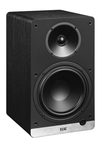 ELAC DCB61 Schwarz, Aktivlautsprecher-Set mit HDMI, USB, Phono & Bluetooth – exzellenter Klang und hochwertiges Design