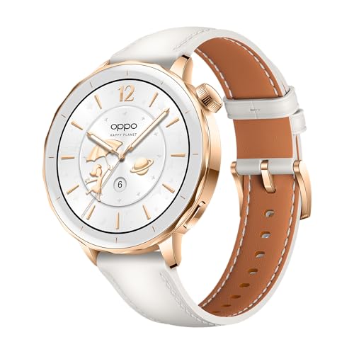 OPPO Watch X2 Mini Smartwatch, 1,32 Zoll AMOLED-Display, bis zu 7 Tage Akkulaufzeit, GPS, 100+ Sportmodi, wasserdicht bis 5 ATM – Glimmer