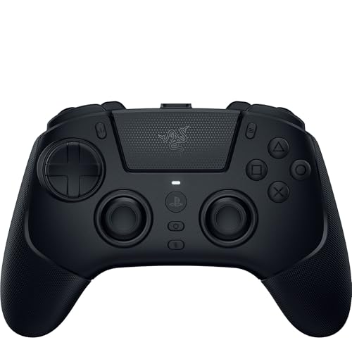 Razer Raiju V3 Pro, Kabelloser E-Sport-Controller für PlayStation 5 & PC mit 4 abnehmbaren Tasten, TMR-Analogsticks, Pro HyperTrigger und Mecha-Tactile-Tasten, Schwarz