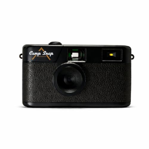 Camp Snap CS-V105 – Retro Digitalkamera 8MP im Vintage-Look, ohne Display, USB-C, SD-Slot, Stealth Black