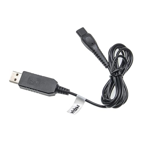 vhbw USB-Ladekabel für Philips Speed-XL Rasierer, 100 cm, schwarz - Hochwertiges Netzladekabel für zuverlässiges Aufladen