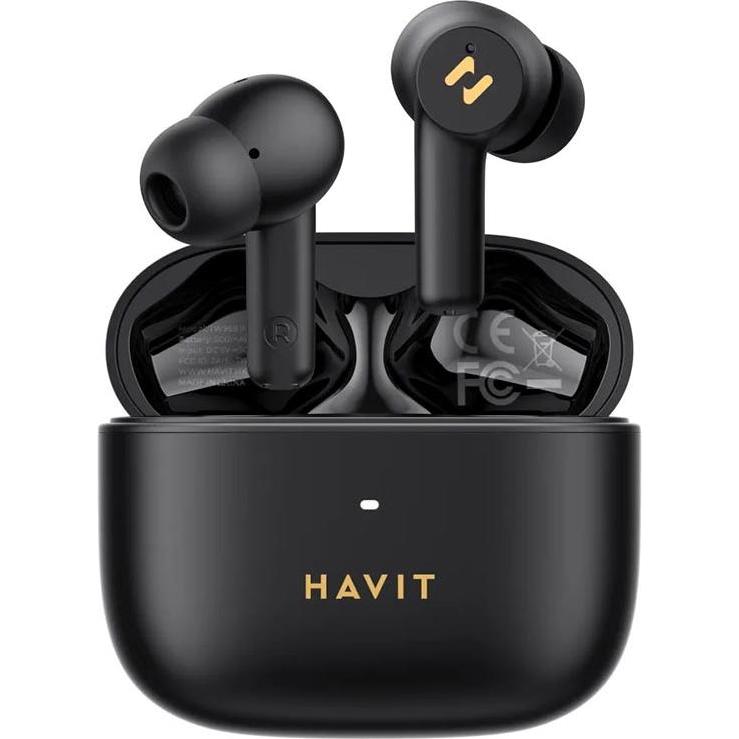 Havit TW958 PRO, Kabellose Kopfhörer mit ANC, 7 h Akkulaufzeit und IPX4 Spritzwasserschutz, schwarz