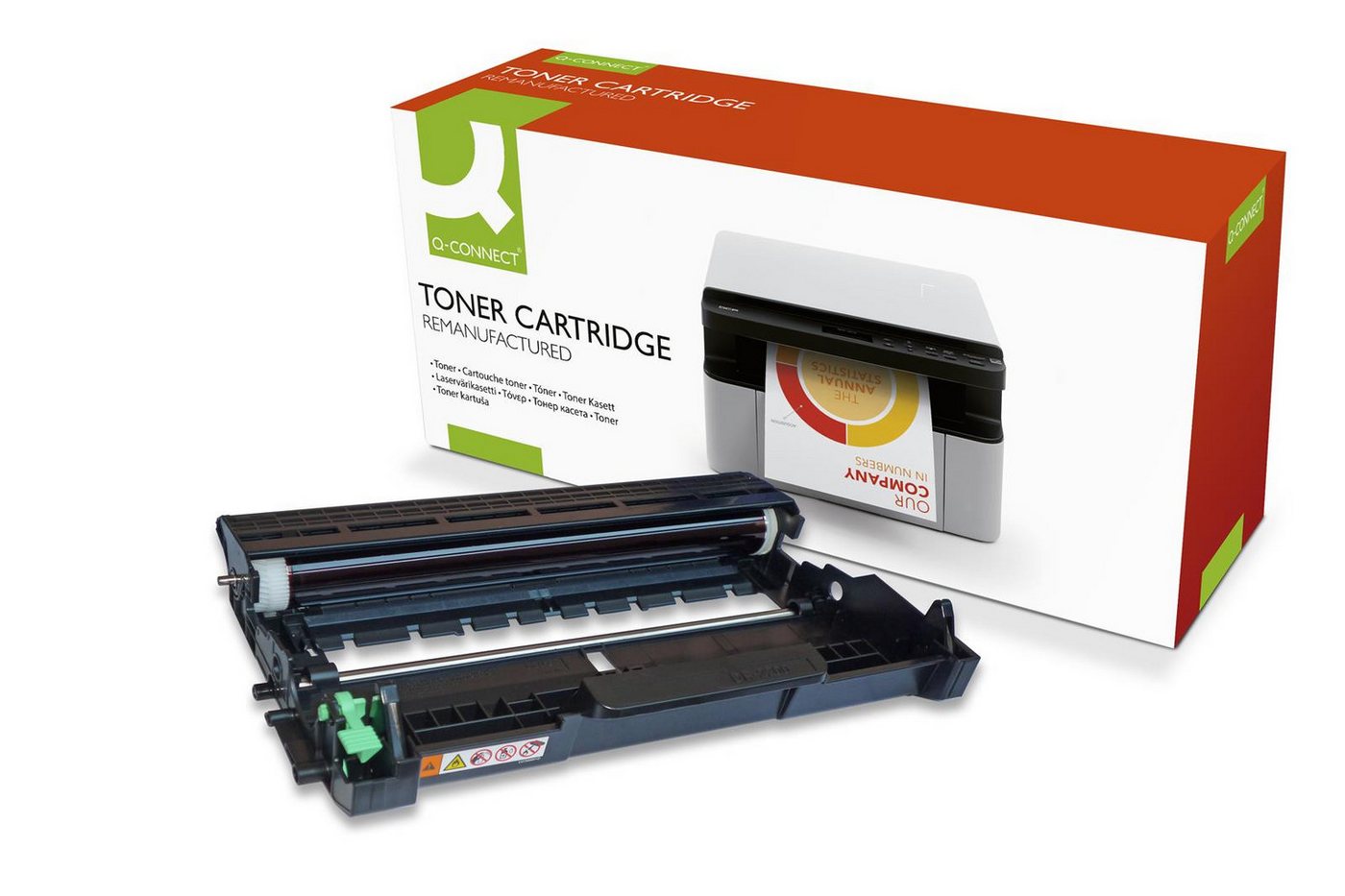 Q-Connect K18586QC, Alternativ Tonerkartusche Drum Kit mit 12.000 Seiten Kapazität, ersetzt DR-2400