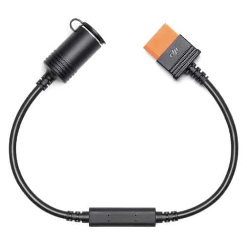 DJI Power SDC Autoladegerät-Stecker-Netzkabel (12 V) für Drohnen, Multifunktionales Zubehör zum Laden von Geräten mit Auto-Anschluss, Mehrfarbig