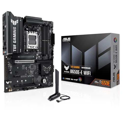 ASUS TUF Gaming B650E-E WiFi Mainboard AMD AM5, ATX, Ryzen 9000, DDR5, PCIe 5.0, WiFi 6E, PCIe Q-Release, Aura Sync