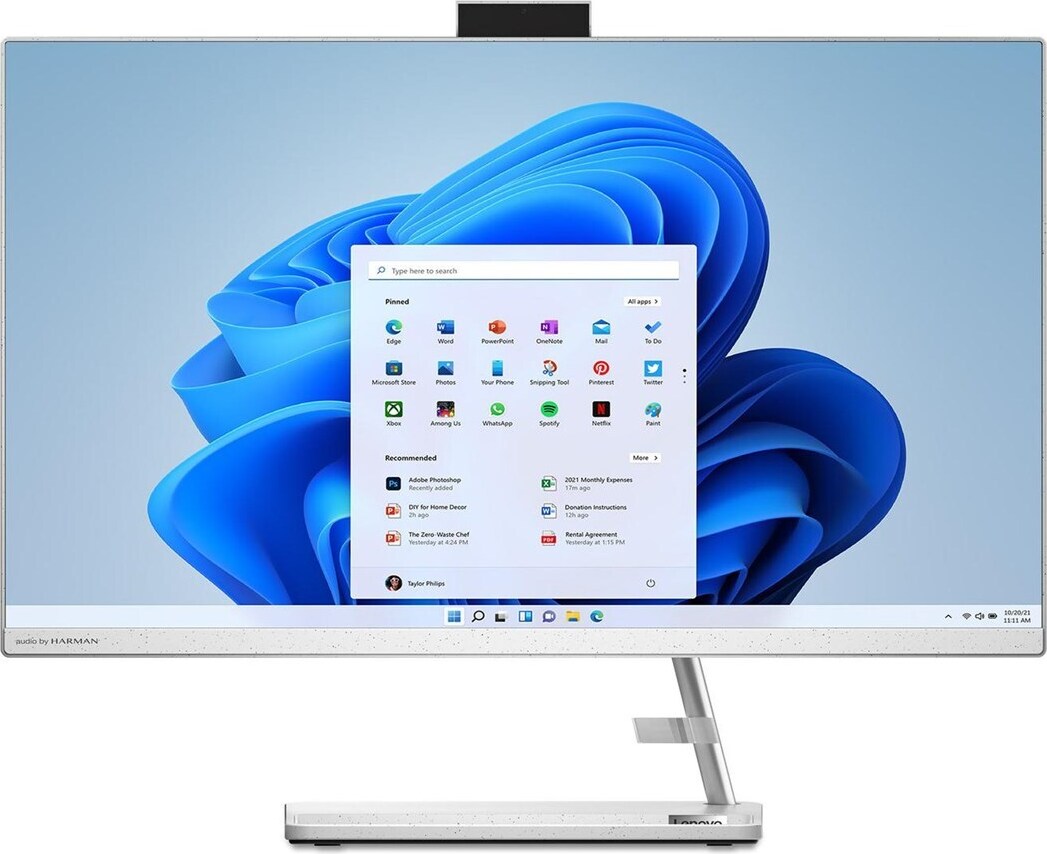 Lenovo IdeaCentre AIO 3 27IAP7, All-in-One-PC mit Intel Core i3-1215U, 27" FHD IPS Display, 8GB DDR4 RAM, 512GB SSD, Weiß