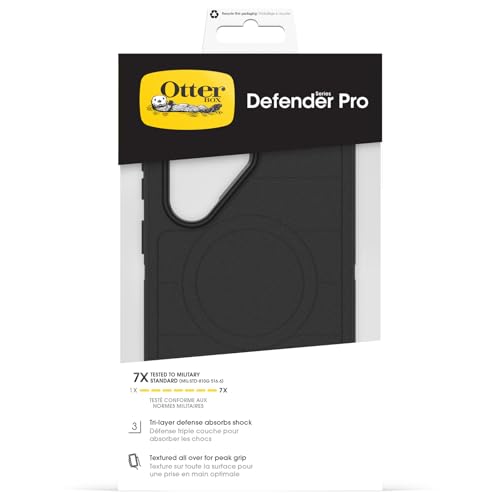 OtterBox Defender Series Pro Hülle für Samsung Galaxy S26 Ultra, stoßfest, sturzsicher, 7X Militärstandard getestet, Schwarz