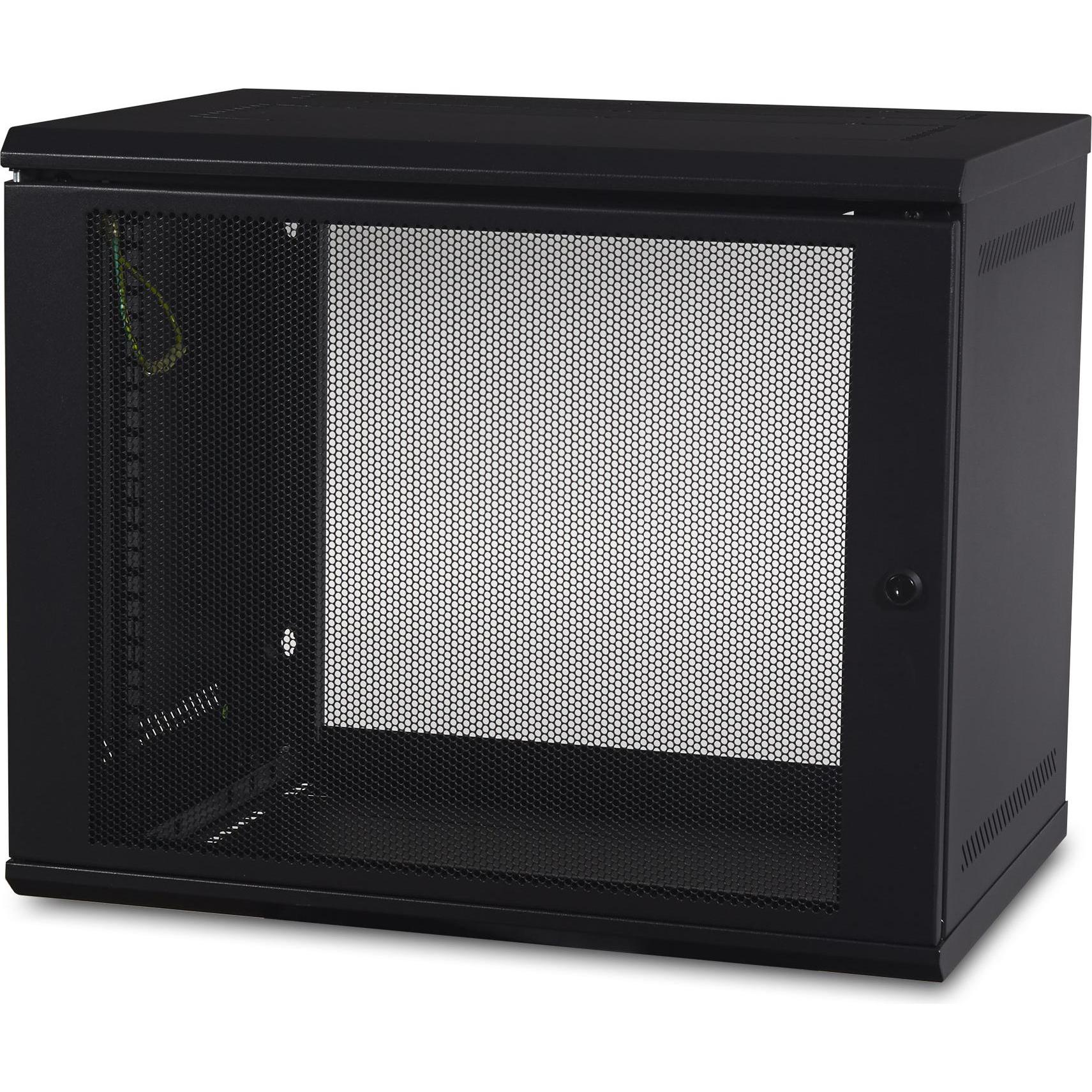 APC NetShelter WX 9U Wandmontage-Serverschrank, 19 Zoll Rack, abschließbar, Schwarz