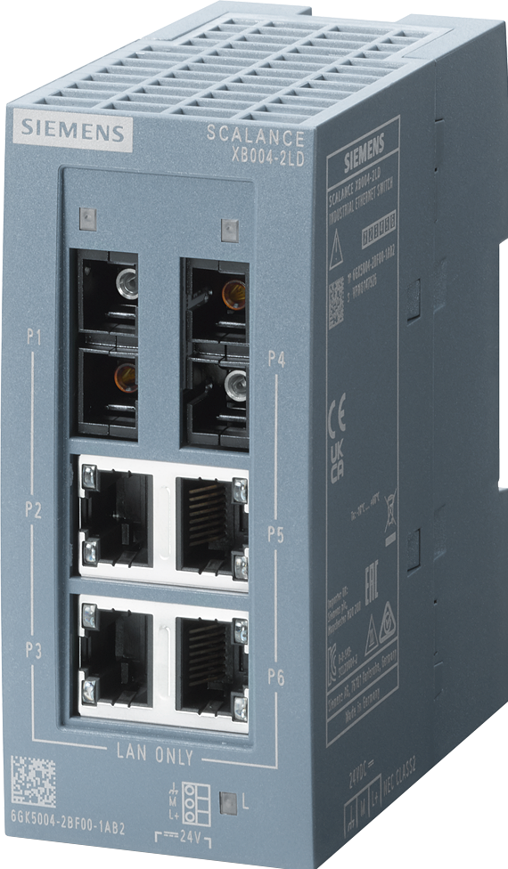 Siemens 6GK5004-2BF00-1AB2 SCALANCE, Netzwerk Switch mit 6 Ports