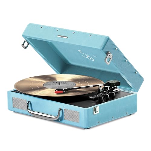 Mixx Revival 55 Stereo-Vinyl-Plattenspieler, Retro Vintage-Design mit ...
