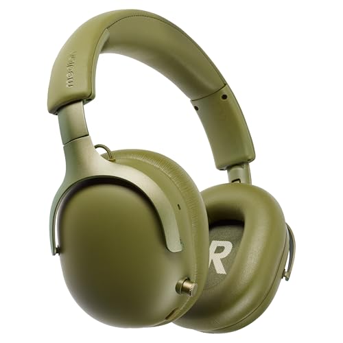 MEDION HX-1 Pure Over Ear Kopfhörer, kabellos mit Bluetooth 5.4, 100 Stunden Akkulaufzeit, IPX4 Spritzwasserschutz, grün