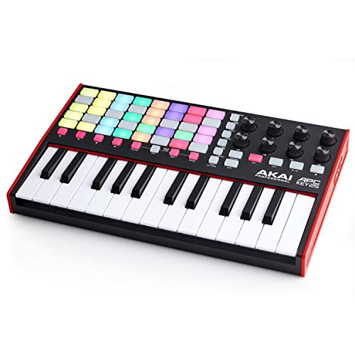 Akai Professional APC Key 25 MK2 - USB MIDI Keyboard Controller für Clip-Launching mit Ableton Live Lite, 25-Tasten, 40 RGB Pads und 8 Drehreglern