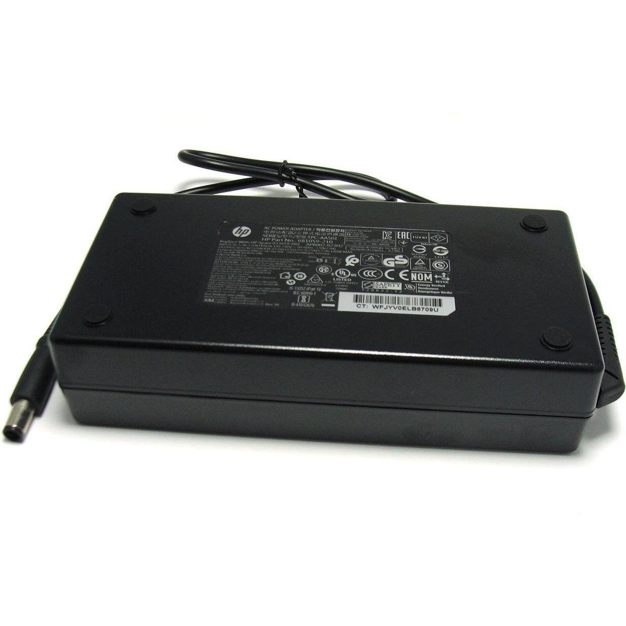 HP AC Adapter 180W 19.5V-9.23A, Notebook Netzteil mit 89% Effizienz, 500 mm Kabellänge, schwarz