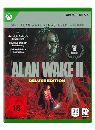 Epic Games Alan Wake 2 Deluxe Edition - Xbox, Psycho-Horrorgeschichte mit zwei spielbaren Charakteren und übernatürlichen Gefahren