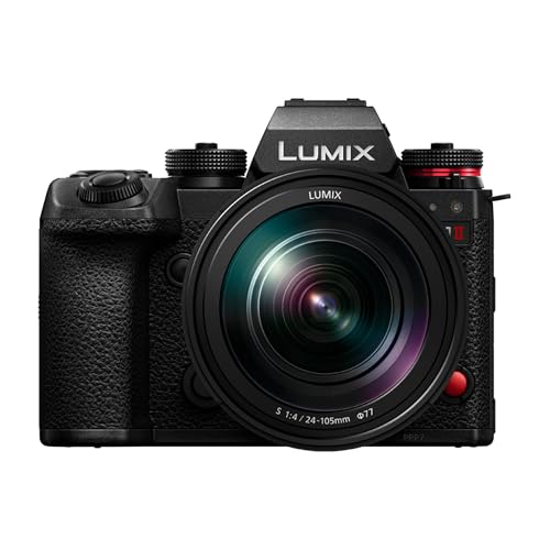 Panasonic LUMIX S1II Vollformat Kamera, 24MP, 4K 120p, 5.1K 60p Open Gate Video, Active I.S, 4:2:2 10-bit, L-Mount, inkl. 24-105mm Objektiv F4