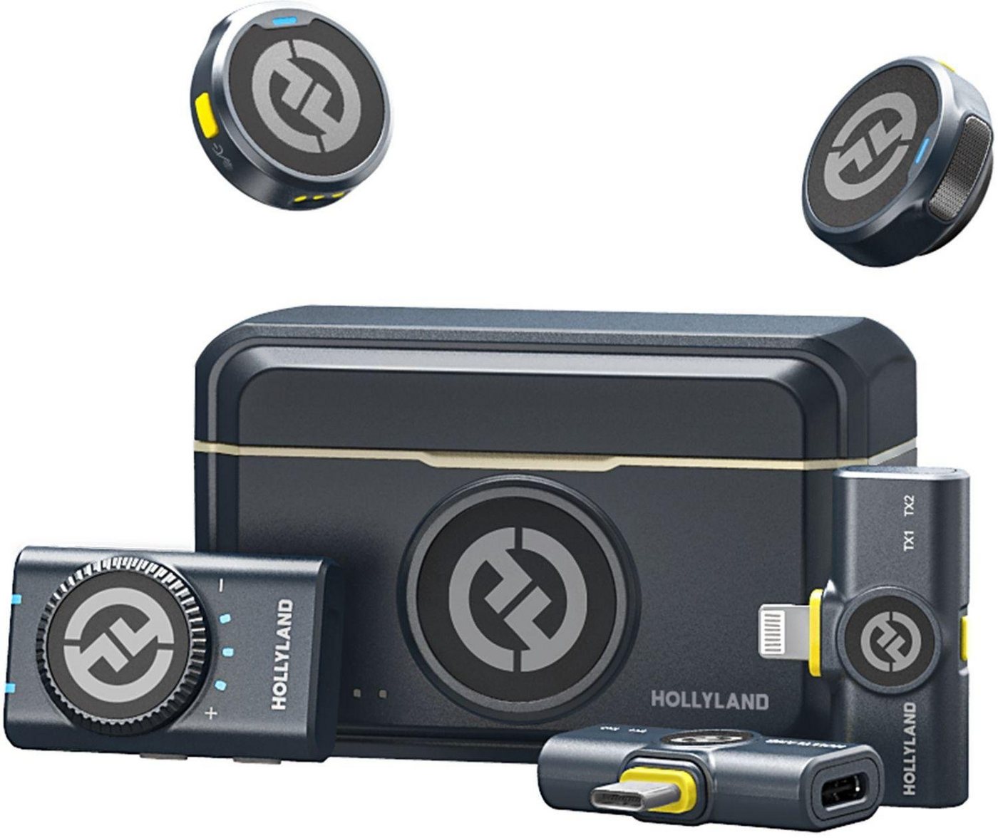 Hollyland Mikrofon Lark M2 Combo, drahtloses Mikrofon mit verlustfreier Klangwiedergabe, 40 Stunden Akkulaufzeit - Preisvergleich