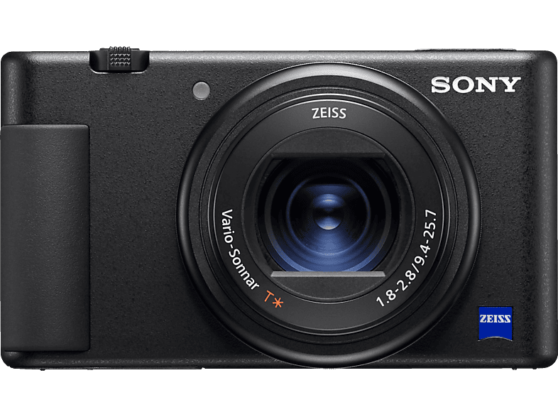 SONY ZV-1A Premium Kompaktkamera Schwarz, 20,1 MP, 4K Video, 2.7x opt. Zoom, Xtra Fine Selfie-Touchdisplay, WLAN