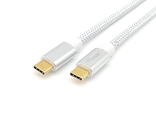 Equip USB-C Kabel 3.2 Gen 2, 1m, 10 Gbit/s, 5A, 4K/60Hz, weiß