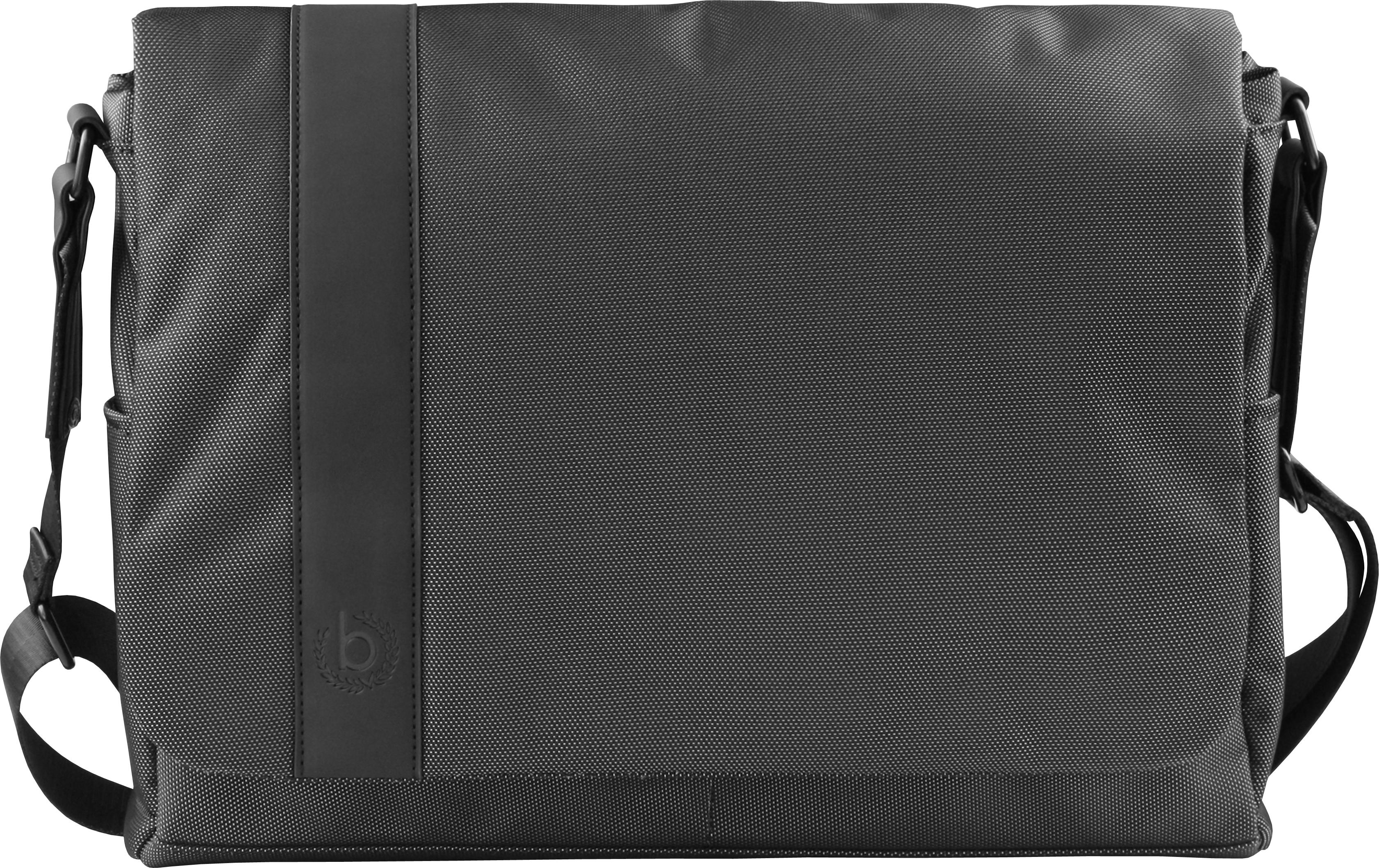 Bugatti Domani, Laptoptasche mit gefüttertem Fach für Notebooks bis 35x20x3 cm, Grau