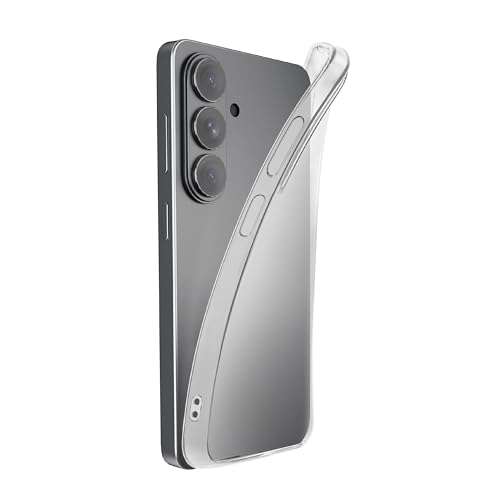cellularline Handyhülle Fine für Galaxy S26, ultradünne transparente Gummihülle mit perfekter Passform und Schutz für Kanten, Tasten und Anschlüsse