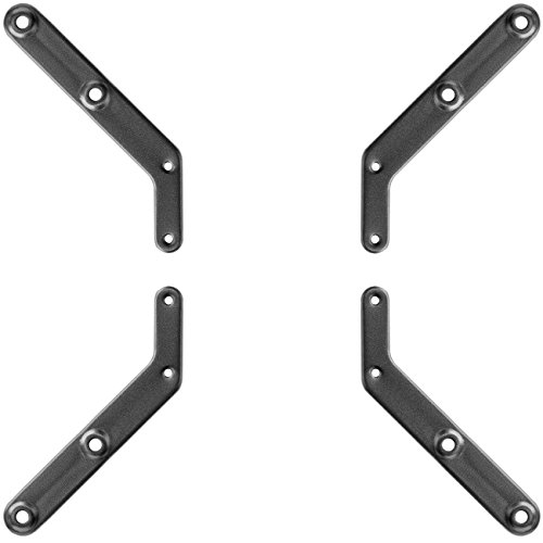 deleyCON Universal VESA-Adapter für TV & Monitor Wandhalterungen, VESA Erweiterung von 200x200 auf 300x300 und 400x400, belastbar bis 30kg, inkl. Montageanleitung und Zubehör