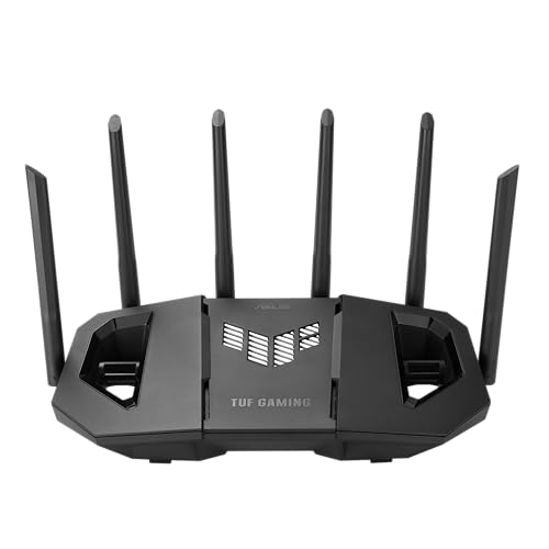 ASUS TUF Gaming BE9400, Tri Band WiFi 7 Router mit 9400 Mbit/s, vier 2.5G Ports, AiMesh Unterstützung & AiProtection