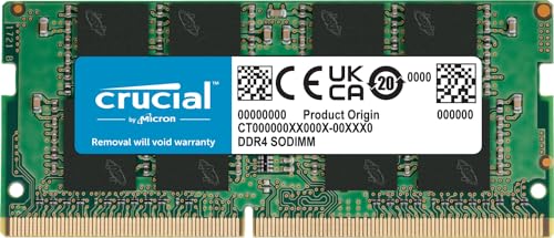 Crucial 8 GB DDR4-RAM PC3200 BASIC CL22 (CB8GU3200), 3200 MHz SO-DIMM, 1 x 8GB, langlebiges Upgrade für schnellere PC-Leistung