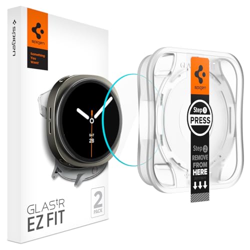 Spigen Glass tR EZ Fit 2 Pack, Displayschutz aus gehärtetem Glas für ...