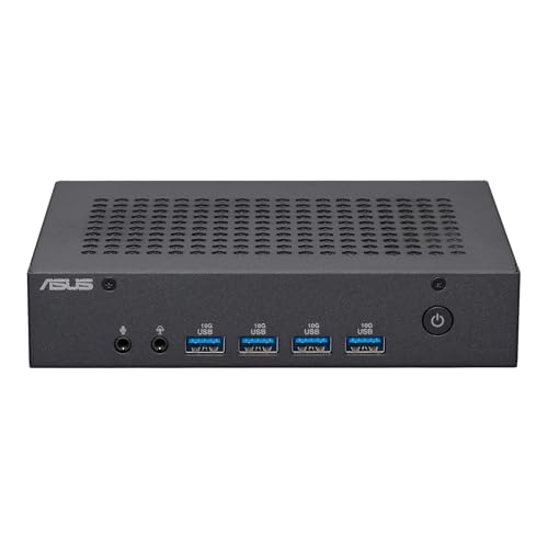 ASUS ExpertCenter PN43-SN200AD Mini Desktop PC, Intel N200, 4GB RAM, 128GB SSD, WiFi 6E, Bluetooth 5.2, passive Kühlung, Windows 11 Pro
