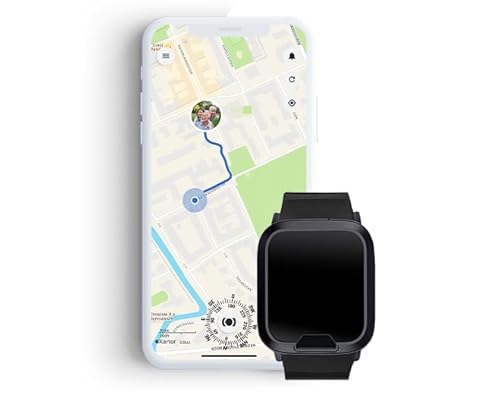 MiniFinder Watch GPS-Sicherheitsuhr mit Sturzalarm, Herzfrequenz- & O2-Messung, Anruffunktion & Echtzeitüberwachung via App