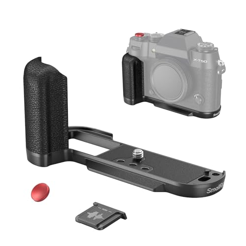 SMALLRIG X-T50 Handgriff, L-förmiger Silikongriff für FUJIFILM X-T50 Kamera, integrierte Schnellwechselplatte für Arca, mit Auslöser und Blitzschuhabdeckung, Schwarz
