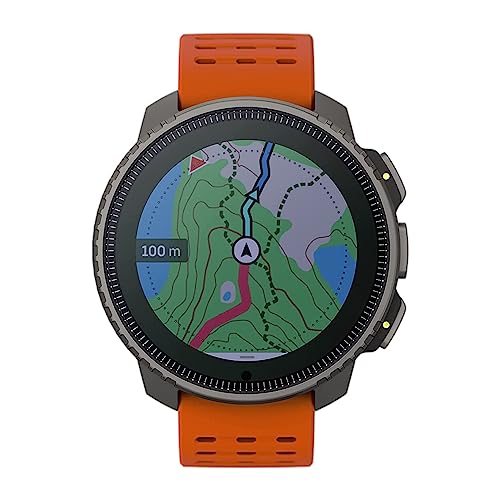 SUUNTO Vertical Abenteuer Uhr - GPS Smartwatch, Mit Solarladung Akkulaufzeit bis zu 65 Tagen, Militärgeprüftes Gehäuse, 100m Wasserdichtigkeit, Hergestellt in Finland mit 100% Erneuerbaren Energien