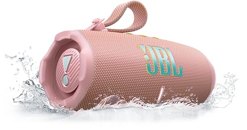JBL Charge 6, tragbarer Bluetooth-Lautsprecher, 28 Stunden Akkulaufzeit, IP68 wasserdicht, Staub- und stoßfest, Pro Sound mit AI Sound Boost, Auracast Multi-Speaker, Pink