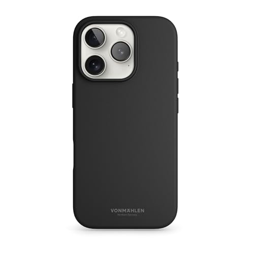 Vonmählen Soft Silicone Case Cover für Apple iPhone 16 Pro, Schwarz, Versandkostenfrei