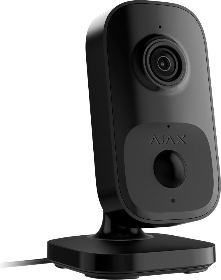 Ajax IndoorCam WLAN Kamera, 4 MP mit intelligenter Videoanalyse und Mikrofon, Schwarz
