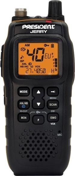 President Jerry, tragbares CB-Handfunkgerät mit 40 Kanälen, Multistandard-Funktion und freihändiger VOX-Kommunikation