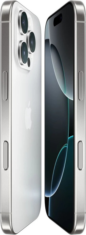 Apple iPhone 16 Pro, 512GB, 6,3" Super Retina XDR Display, Weiß Titanium, A18 Pro Chip, 48 MP Kamera, 27 Stunden Videowiedergabe