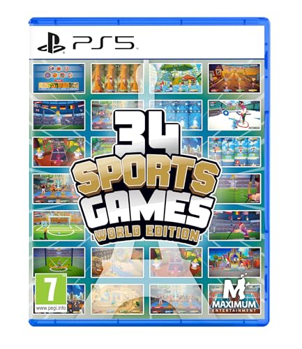Maximum Entertainment 34 Sportspiele - World Edition (PS5) - Verbesserte Version mit überarbeitetem Design und neuen Spielen