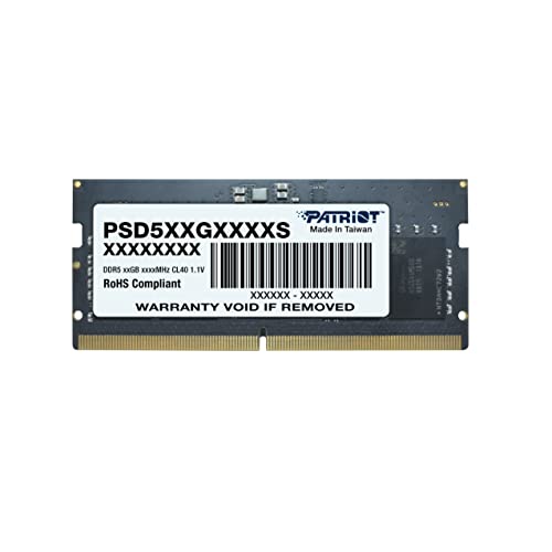 Patriot Memory Signature PSD516G560081S, 16 GB DDR5 SO-DIMM RAM-Speicher, 5600 MHz, ungepuffert, für Notebook