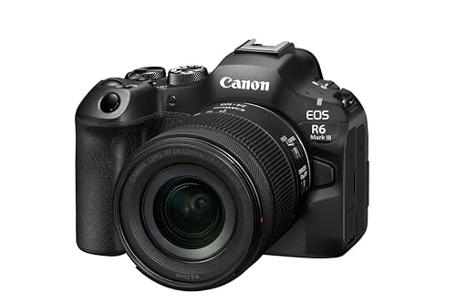 CANON EOS R6 Mark III Kit, spiegellose Systemkamera mit 32,5 MP, 24-105 mm Objektiv, 7,5 cm Touchscreen, WLAN, 8,5 Blendenstufen Stabilisierung