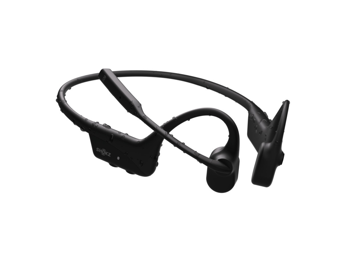 SHOKZ OpenComm2, Open-Ear-Bluetooth-Headset mit Knochenschalltechnologie, Geräuschunterdrückungs-Mikrofon und 30 m Reichweite