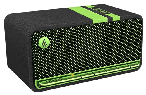 Edifier MP230 - Tragbarer Bluetooth-Lautsprecher im Retro-Design, kabellos. Wiedergabe über Bluetooth, AUX und Micro SD Karte | schwarz