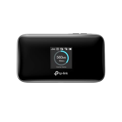 TP-LINK M7750 mobiler WLAN Router, tragbar, Schwarz, TFT-Display 1,44", Unterstützung für Wi-Fi 4 und Wi-Fi 5