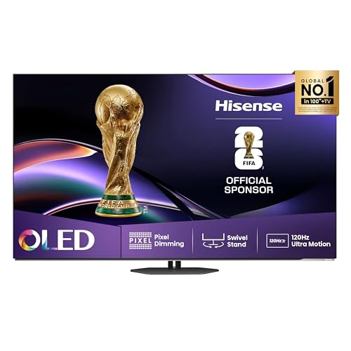 Hisense 65A85Q, 164cm (65 Zoll) 4K UHD OLED Smart TV, 120Hz, HDMI 2.1, Game Mode Pro, Dolby Vision IQ & Atmos, Schwarz, [2025]
