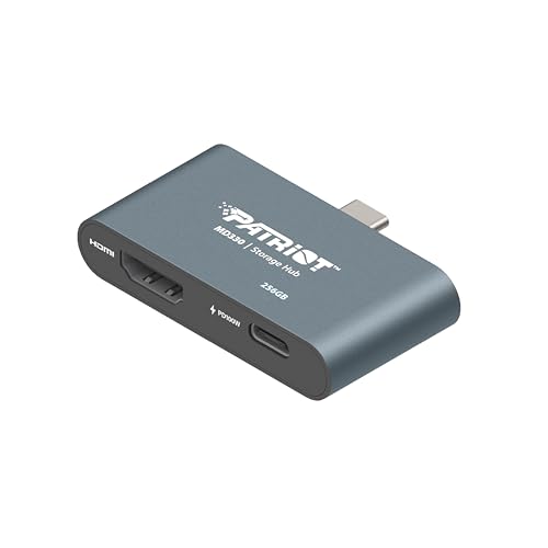 Patriot Memory MD330, 256GB Flash Drive Storage Hub mit USB 3.2 Gen 1, HDMI 4K@60Hz und USB-PD 3.0, kompatibel mit Nintendo Switch und Steam Deck