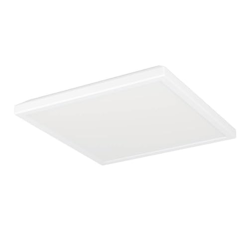 EGLO connect.z Smart Home LED Badezimmer Deckenleuchte Rovito-Z, Spritzwassergeschützt, ZigBee, App und Sprachsteuerung Alexa, warmweiß-kaltweiß, RGB, dimmbar, weiß, 29x29 cm